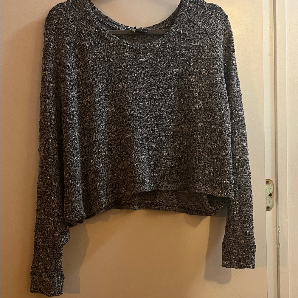 Sparkle & Fade Charcoal Knit Sweater